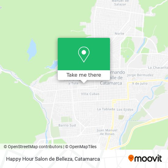 Happy Hour Salon de Belleza map