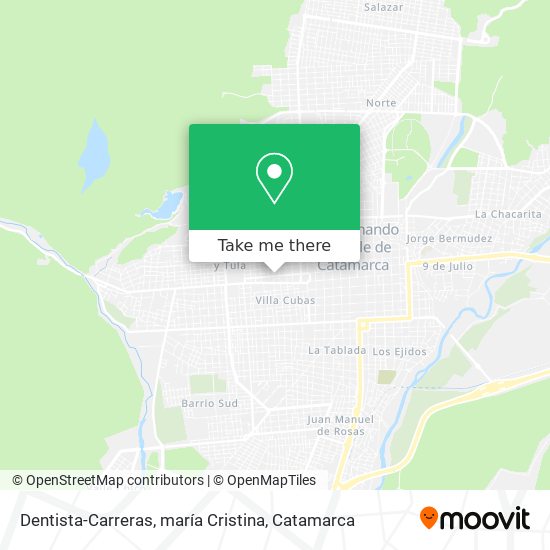 Mapa de Dentista-Carreras, maría Cristina