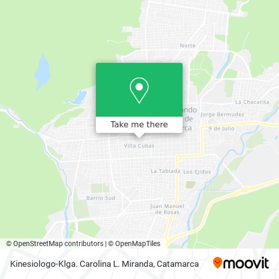 Kinesiologo-Klga. Carolina L. Miranda map