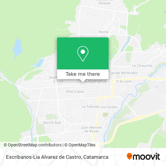 Escribanos-Lia Alvarez de Castro map