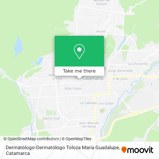 Dermatólogo-Dermatólogo Toloza María Guadalupe map