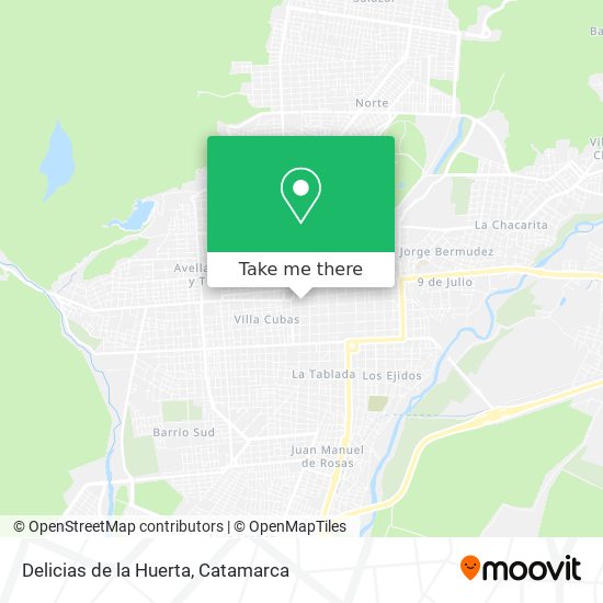 Mapa de Delicias de la Huerta