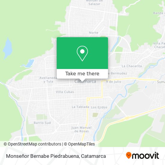 Monseñor Bernabe Piedrabuena map