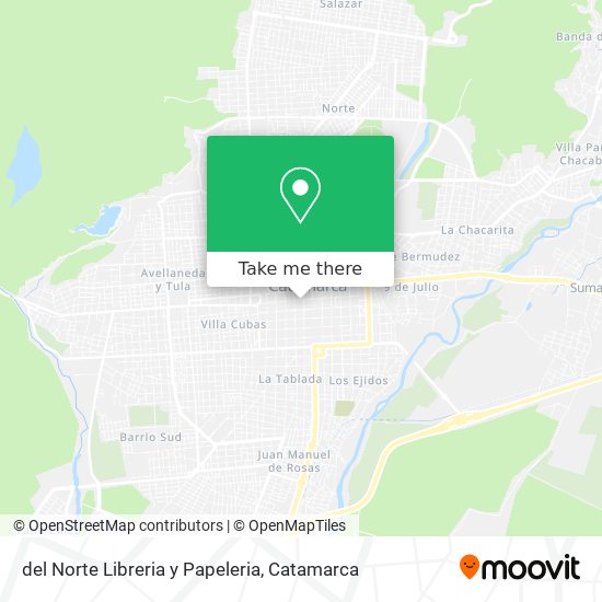 Mapa de del Norte Libreria y Papeleria