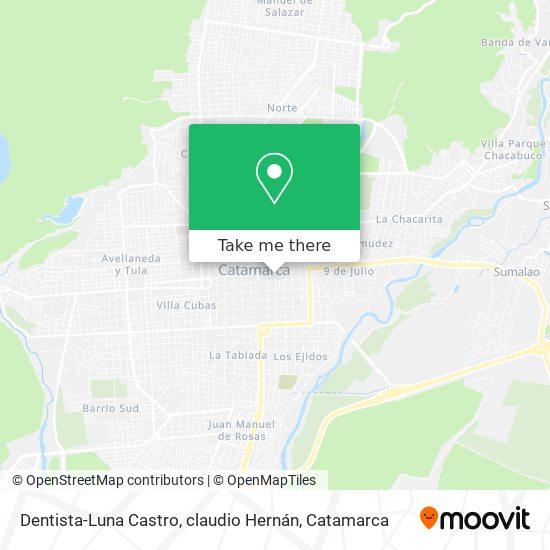 Dentista-Luna Castro, claudio Hernán map