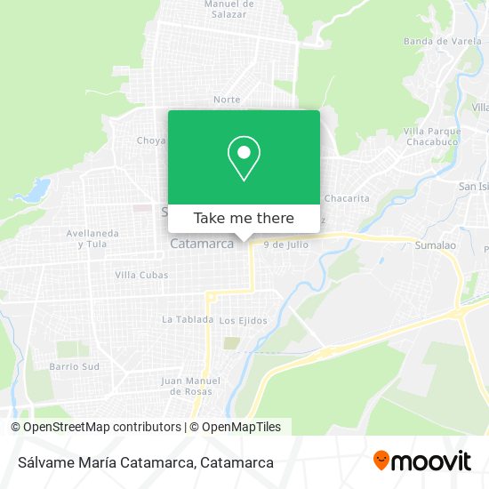 Mapa de Sálvame María Catamarca