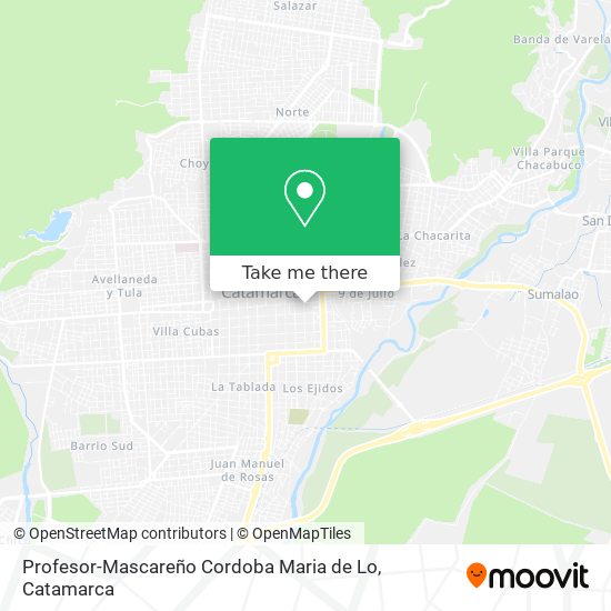 Profesor-Mascareño Cordoba Maria de Lo map