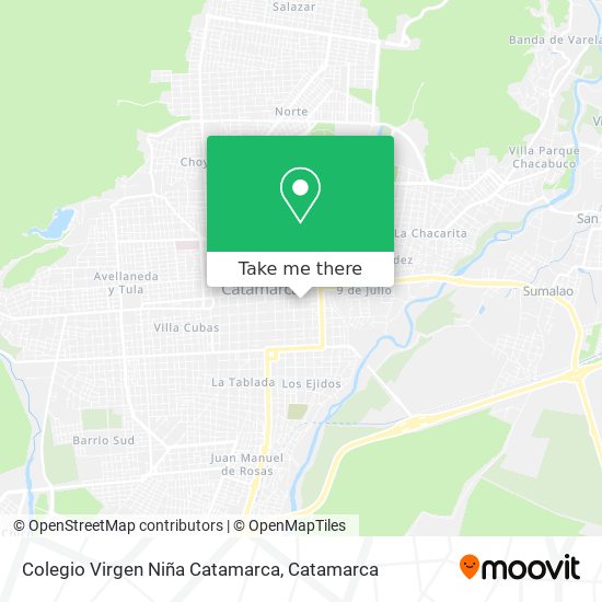 Mapa de Colegio Virgen Niña Catamarca