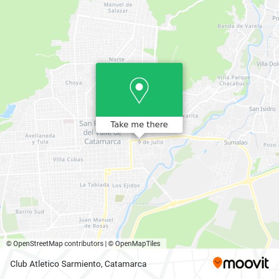 Club Atletico Sarmiento map