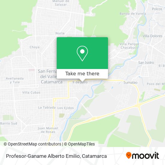 Profesor-Ganame Alberto Emilio map