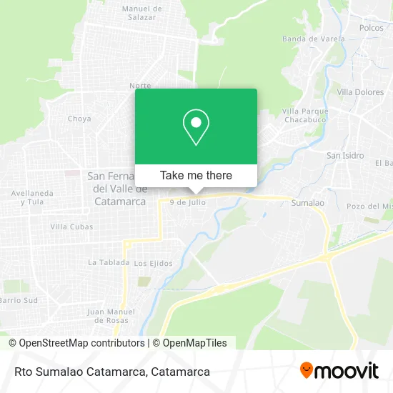 Rto Sumalao Catamarca map