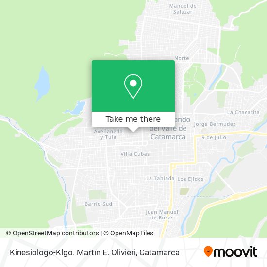 Kinesiologo-Klgo. Martín E. Olivieri map