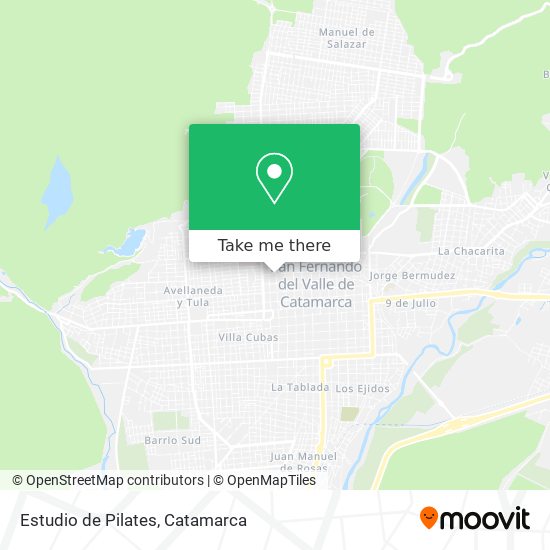 Estudio de Pilates map