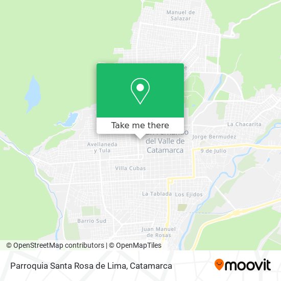 Mapa de Parroquia Santa Rosa de Lima