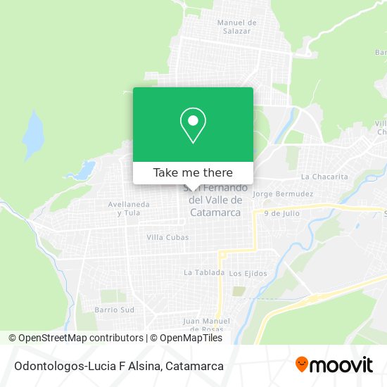 Odontologos-Lucia F Alsina map