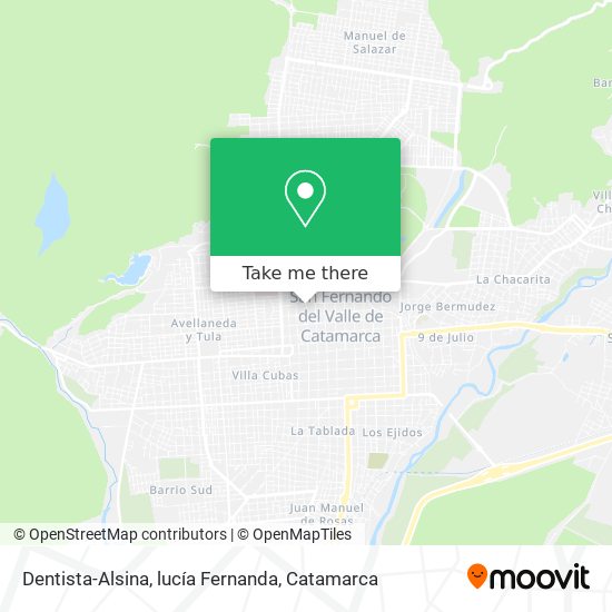 Dentista-Alsina, lucía Fernanda map