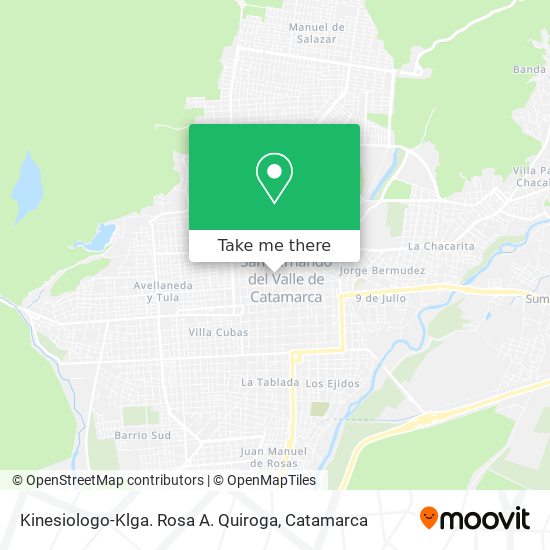 Kinesiologo-Klga. Rosa A. Quiroga map