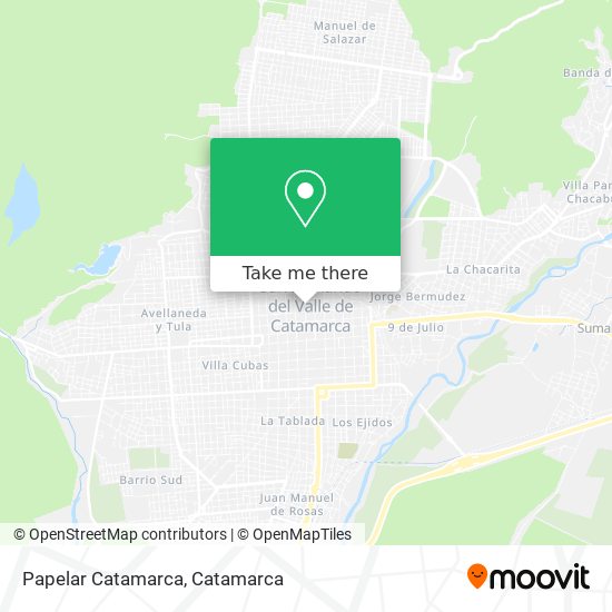 Mapa de Papelar Catamarca
