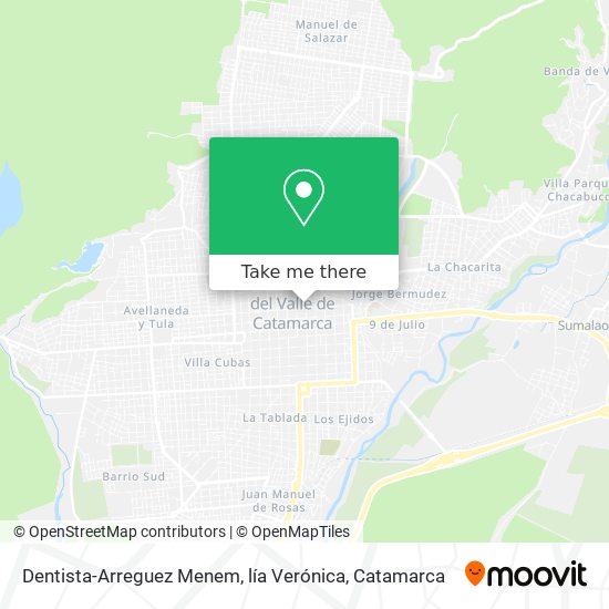 Dentista-Arreguez Menem, lía Verónica map