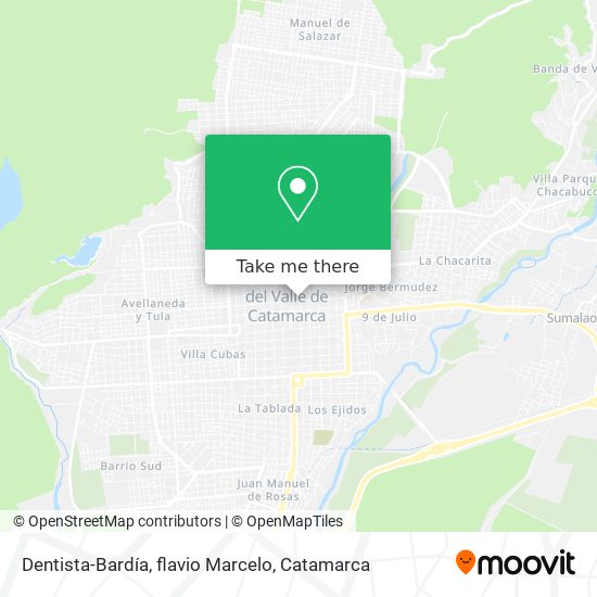 Dentista-Bardía, flavio Marcelo map