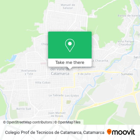 Colegio Prof de Tecnicos de Catamarca map
