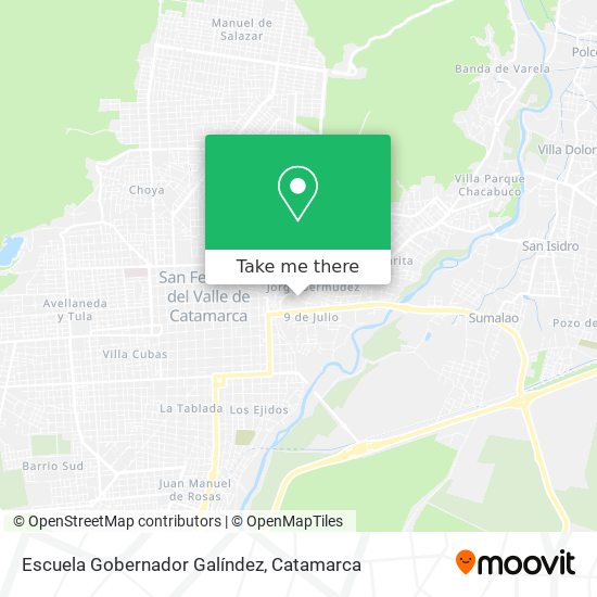 Escuela Gobernador Galíndez map