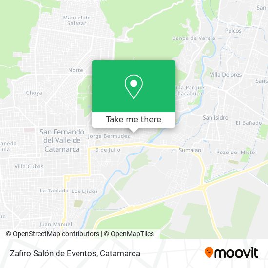 Mapa de Zafiro Salón de Eventos