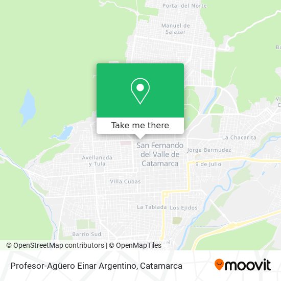 Profesor-Agüero Einar Argentino map