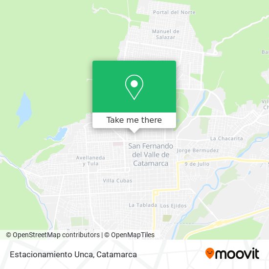 Estacionamiento Unca map