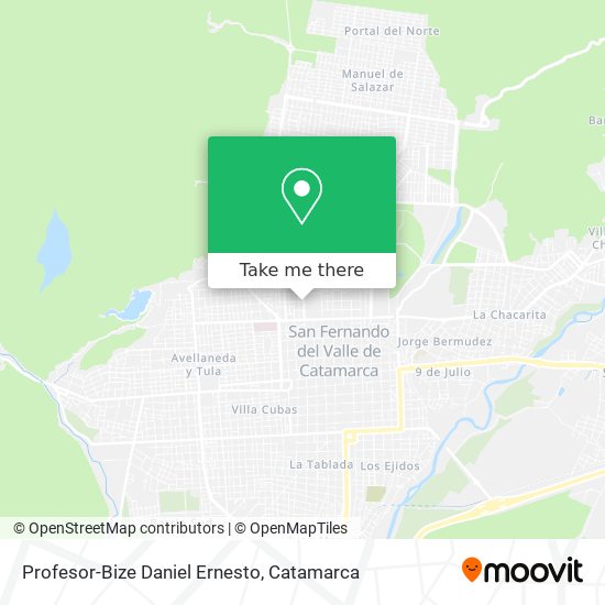 Profesor-Bize Daniel Ernesto map