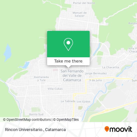 Rincon Universitario. map