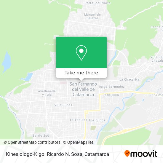 Kinesiologo-Klgo. Ricardo N. Sosa map