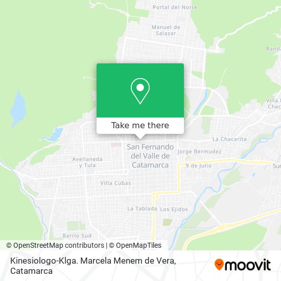 Kinesiologo-Klga. Marcela Menem de Vera map