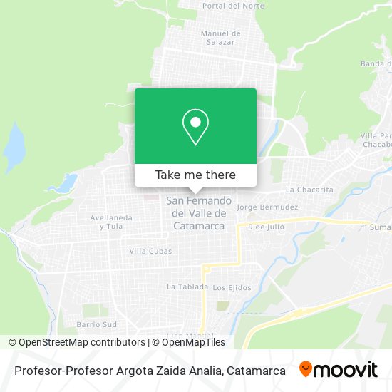 Profesor-Profesor Argota Zaida Analia map