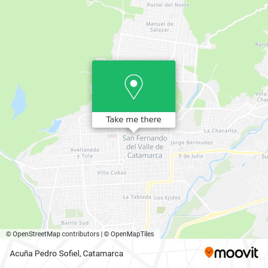 Mapa de Acuña Pedro Sofiel