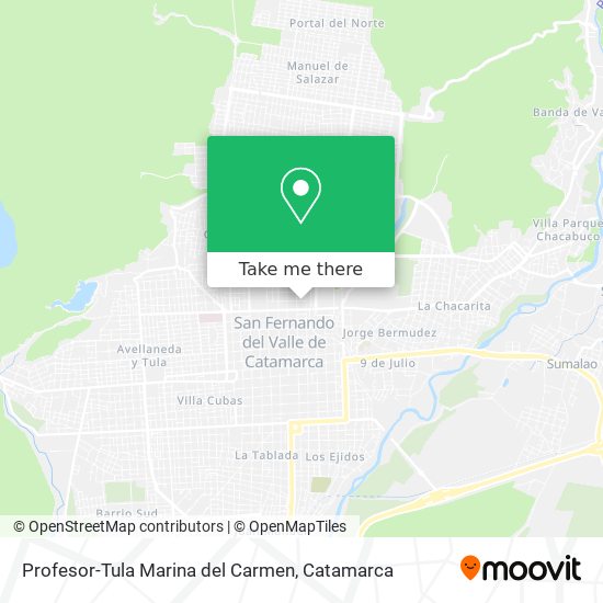 Mapa de Profesor-Tula Marina del Carmen