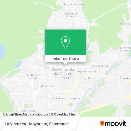Mapa de La Vinoteca - Mayorista