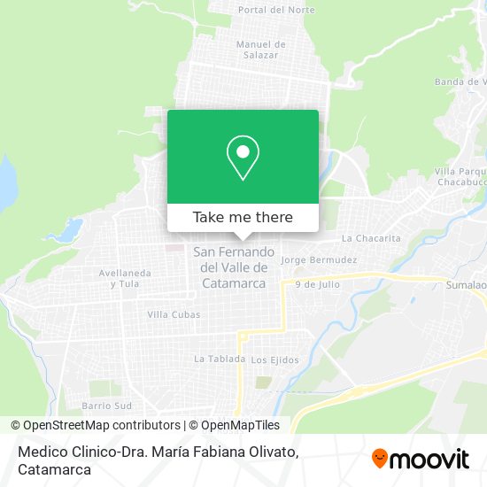 Medico Clinico-Dra. María Fabiana Olivato map