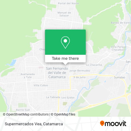 Supermercados Vea map