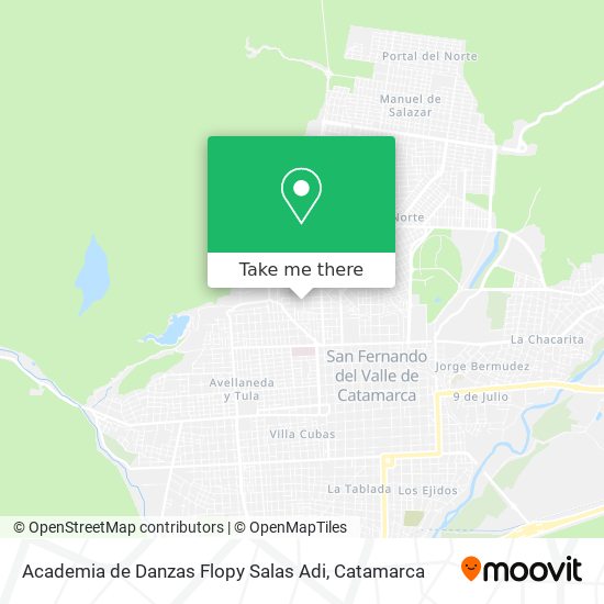 Mapa de Academia de Danzas Flopy Salas Adi