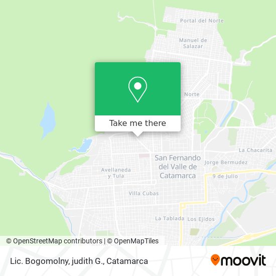 Mapa de Lic. Bogomolny, judith G.