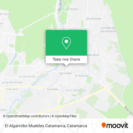 Mapa de El Algarrobo Muebles Catamarca