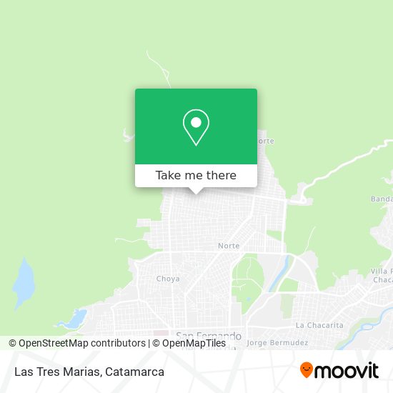 Mapa de Las Tres Marias