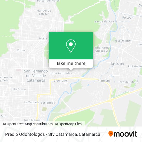 Predio Odontólogos - Sfv Catamarca map