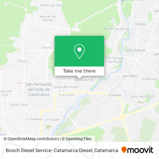 Mapa de Bosch Diesel Service- Catamarca Diesel