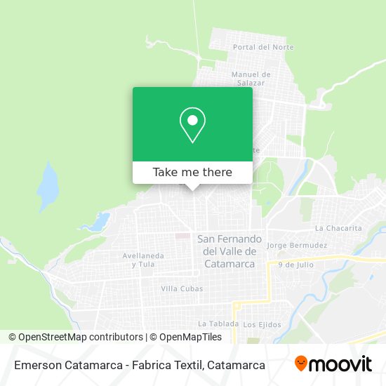 Emerson Catamarca - Fabrica Textil map