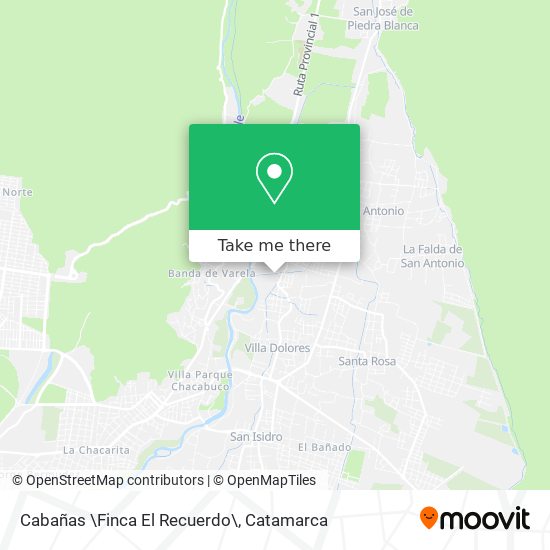 Mapa de Cabañas \Finca El Recuerdo\