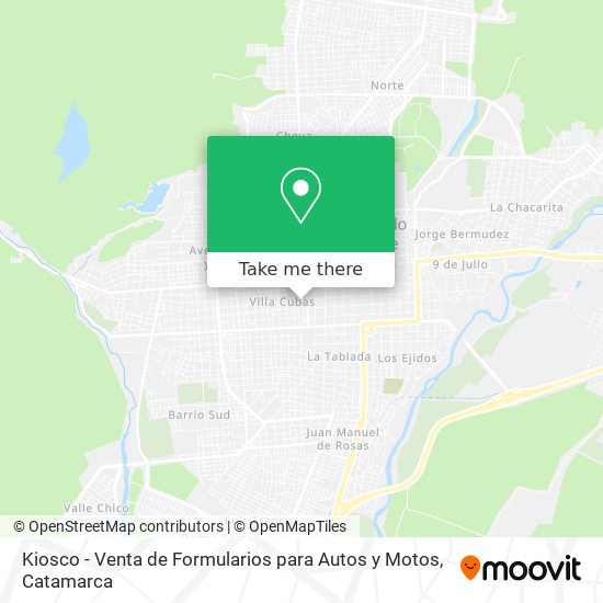 Kiosco - Venta de Formularios para Autos y Motos map