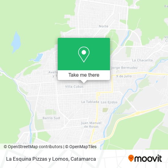 Mapa de La Esquina Pizzas y Lomos