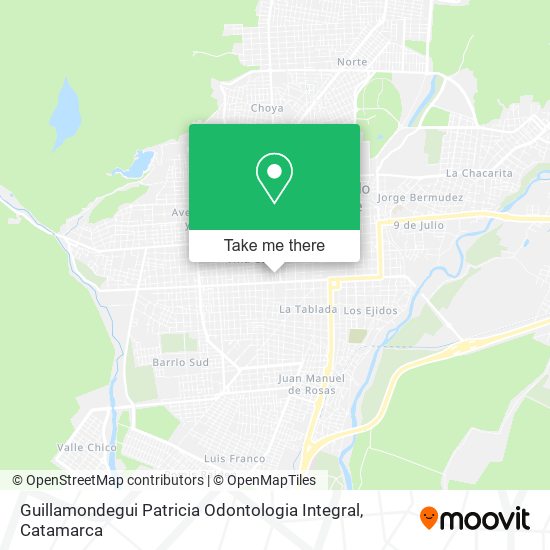Mapa de Guillamondegui Patricia Odontologia Integral